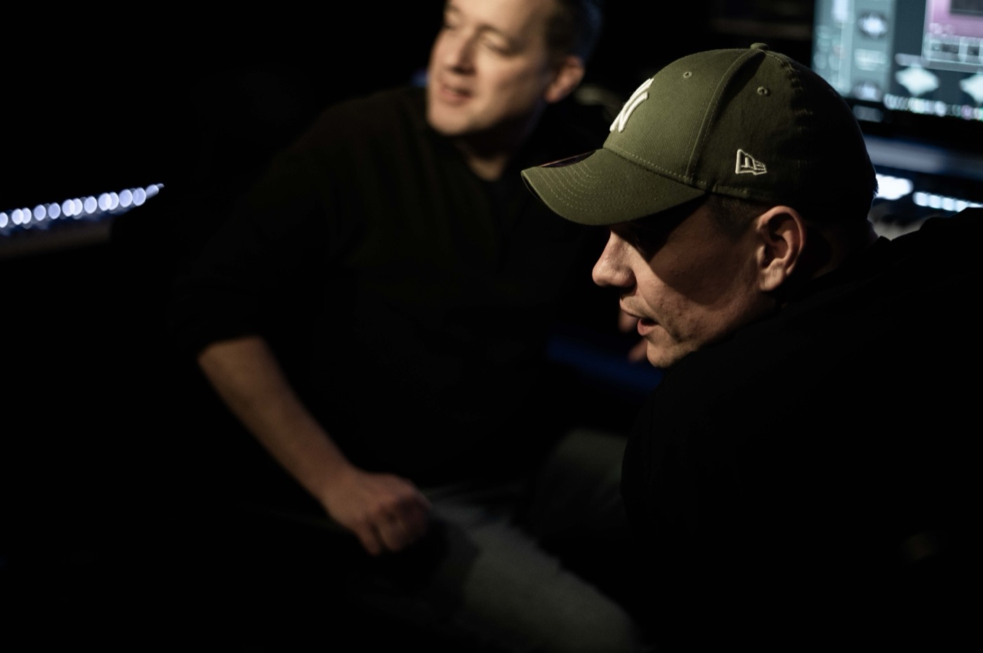 Sander and Erik at work in the studio